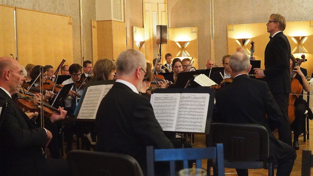 Das Orchester im Mannheimer Wyndham Hotel